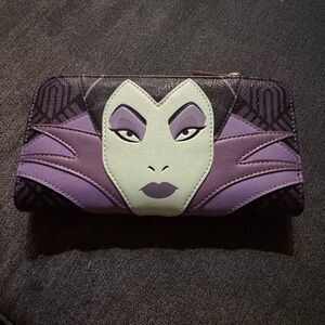 Maleficent Loungefly Purple and Black Villain Wallet